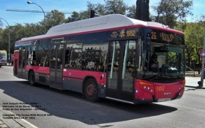 Diez nuevos vehículos propulsados por gas natural comprimido (GNC) para Sevilla