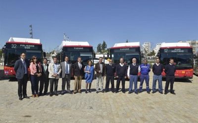 El Ayuntamiento de Sevilla presenta los 10 nuevos autobuses propulsados por Gas Natural Comprimido (GNC)