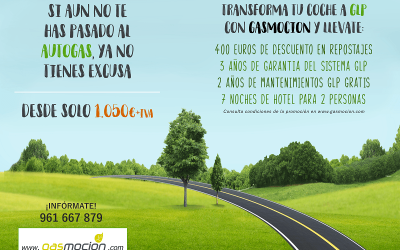 Transforma tu vehículo a autogas/GLP desde 1050€ y consigue 400€ de descuento
