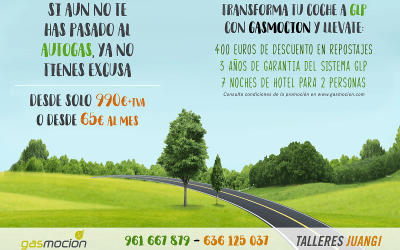 Promoción: Pásate al autogas con Gasmocion y Talleres Juangi